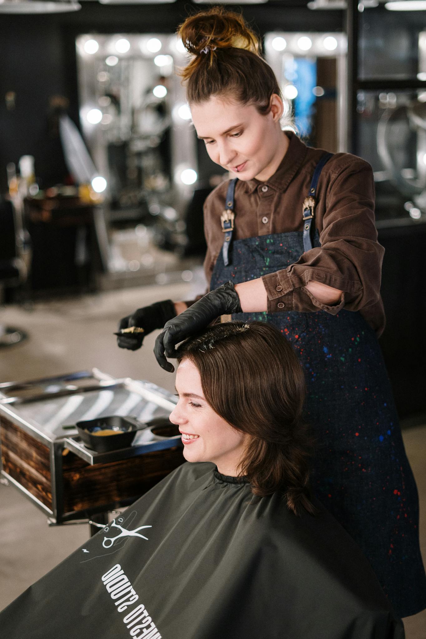 Woman Getting Her Hair Color