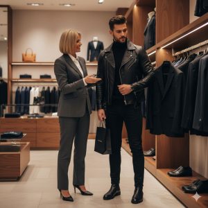 Czarna stylizacja męska Grunwald