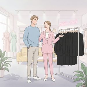 Czarna stylizacja męska Stare Miasto